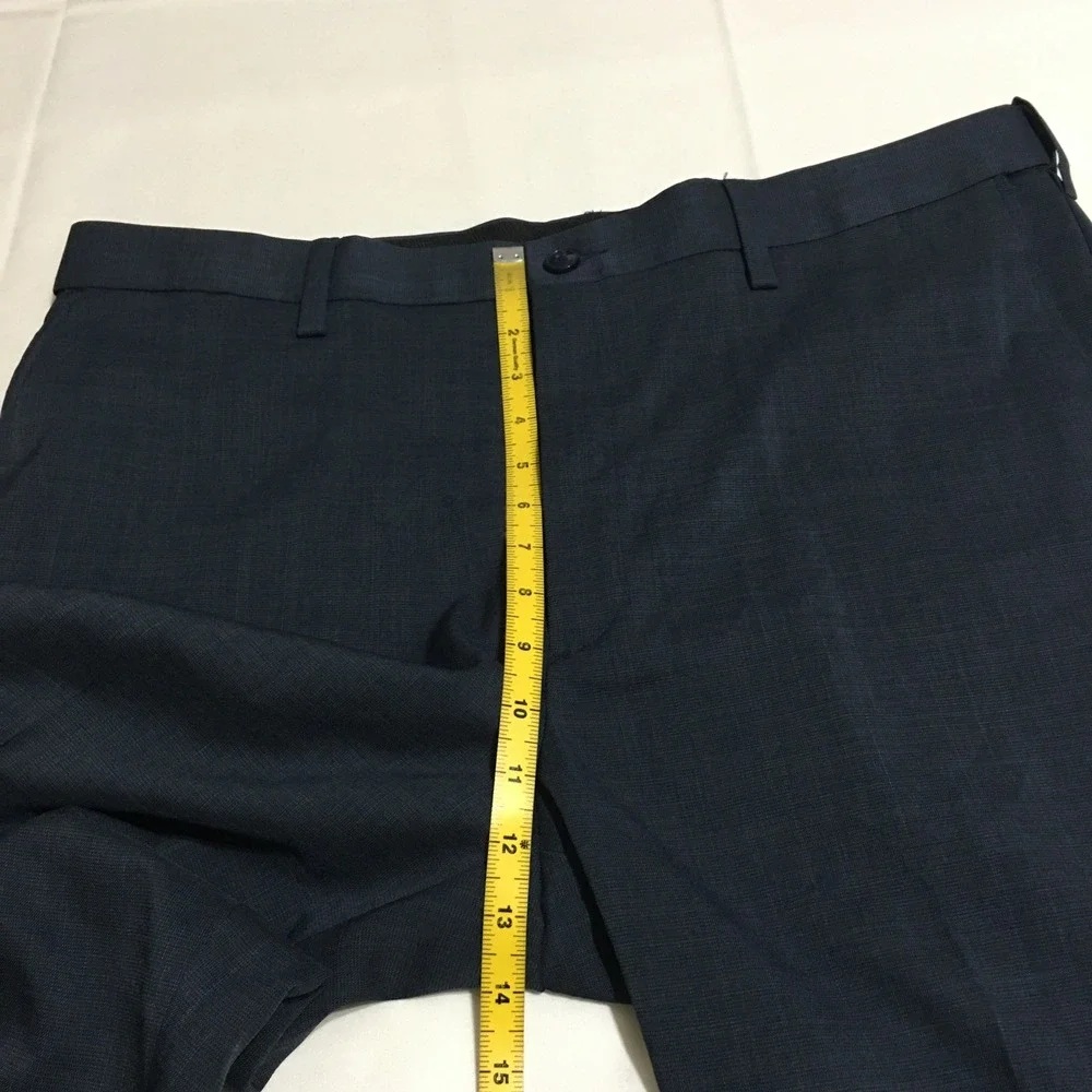 Savane Dress Pants Mens 38x30 Dark Sapphire Stretch Performance NWT $75.00